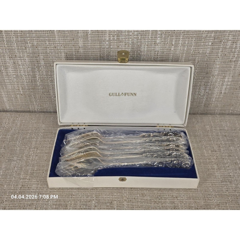 Norway 830S Silver Forks Set 6 Mylus NM Gullfunn Box